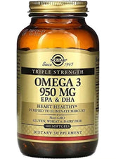 Triple Strength Omega 3 Dietary Supplement 950mg | 100 Softgels